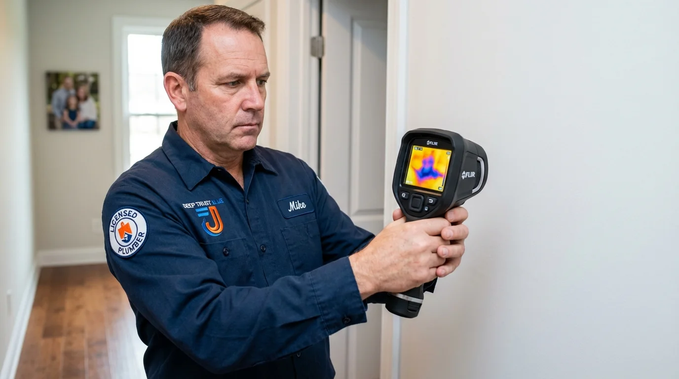 Thermal imaging leak detection by Johns Plumbing LLC in Springfield Gardens
