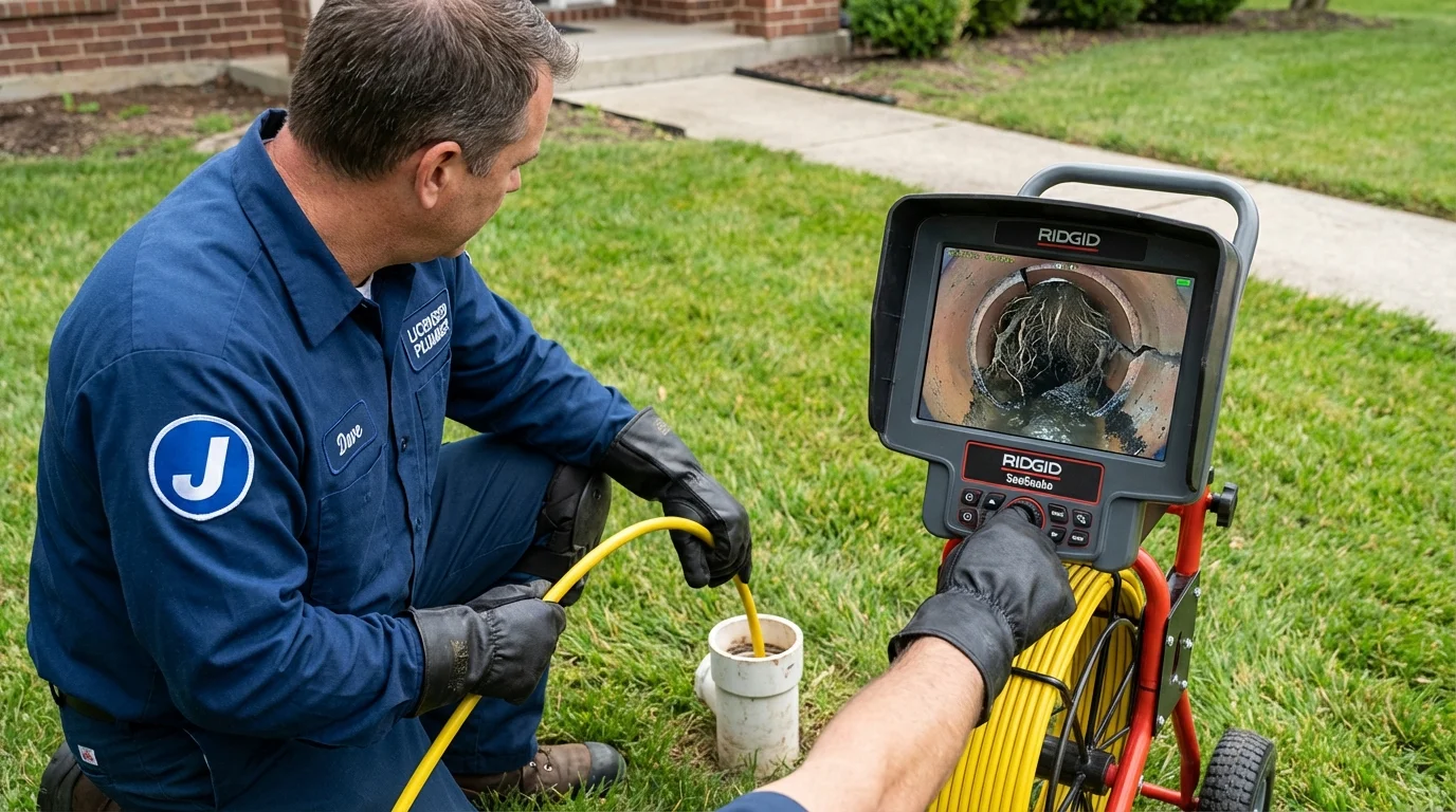 Sewer camera inspection being performed by Johns Plumbing LLC in Springfield Gardens